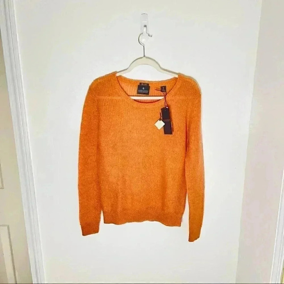 NWT Scotch & Soda Maison Scotch Peach Knit Long Sleeve Crew Neck Sweater - Picture 2 of 7